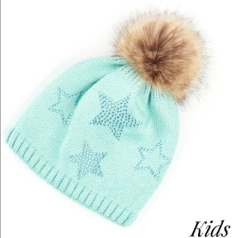 C.C. Kids Fur Pom- Brand New